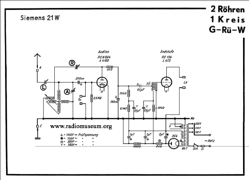 21W; Siemens & Halske, - (ID = 43939) Radio