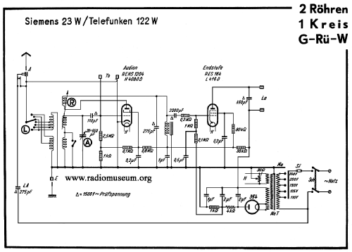 23W; Siemens & Halske, - (ID = 43943) Radio