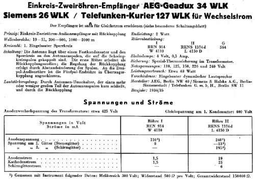 26WLK; Siemens & Halske, - (ID = 13328) Radio