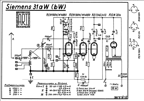 31aW ; Siemens & Halske, - (ID = 2015123) Radio