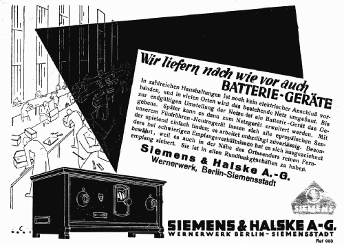 50B; Siemens & Halske, - (ID = 2345030) Radio