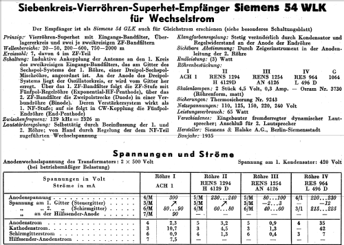 Schatulle 54WLK; Siemens & Halske, - (ID = 2006366) Radio