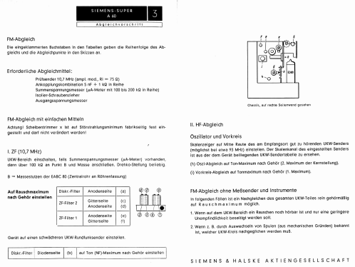 Super A60S; Siemens & Halske, - (ID = 1587336) Radio
