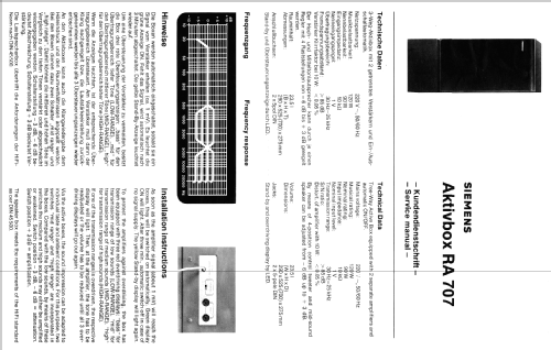 Aktivbox RA707; Siemens & Halske, - (ID = 539437) Parleur