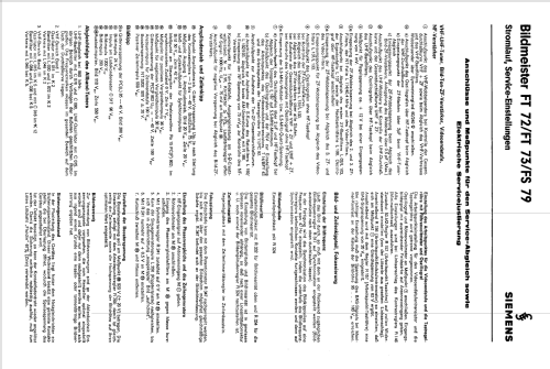 Bildmeister FT73; Siemens & Halske, - (ID = 2082273) Television