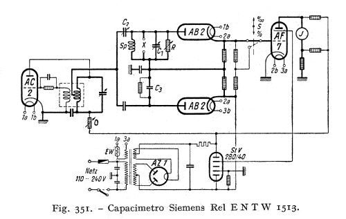 Capacity Meter - Kapazitätsmesser Rel entw 1513; Siemens & Halske, - (ID = 2548778) Ausrüstung
