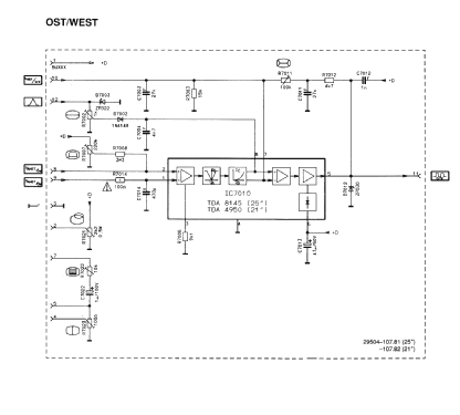 Color TV FC955K4 Ch= CM8905; Siemens & Halske, - (ID = 1021438) Télévision