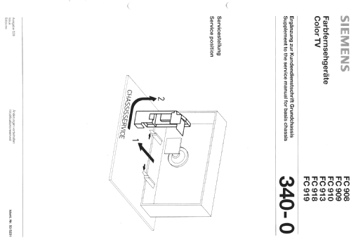 Color TV FC 919 Ch= 340-0; Siemens & Halske, - (ID = 843733) Televisore