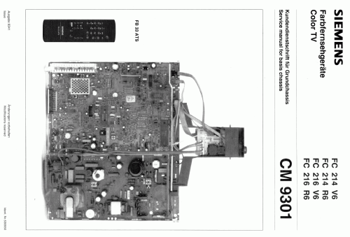 Colour Television FC 214 R6; Siemens & Halske, - (ID = 1339387) Television