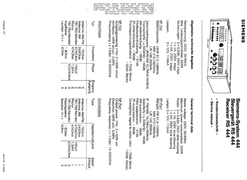 'Digital Frequency Readout' RS444; Siemens & Halske, - (ID = 1041645) Radio
