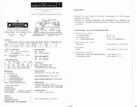 Einbauchassis M848; Siemens & Halske, - (ID = 2596664) Radio