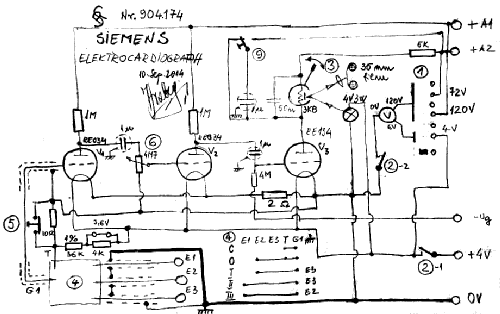 Electrokardiograph ; Siemens-Reiniger- (ID = 1727541) Medicine