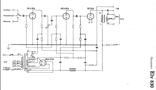 Elv830; Siemens & Halske, - (ID = 6813) Ampl/Mixer