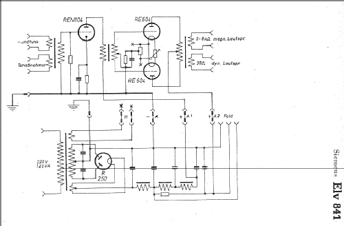 Elv841W; Siemens & Halske, - (ID = 6816) Ampl/Mixer