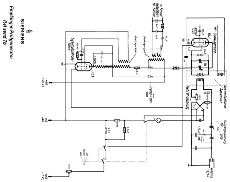 Empfänger-Prüfgenerator Rel send 7b; Siemens & Halske, - (ID = 776400) Equipment