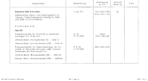 Frequenzweiche 9 St Sk 5114/1023; Siemens & Halske, - (ID = 1215820) Diversos