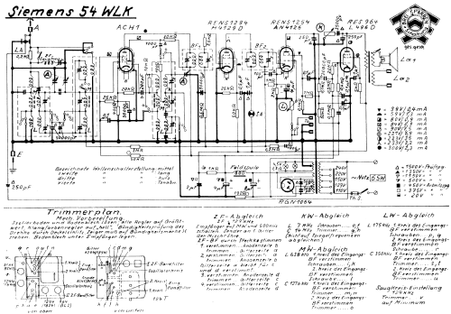 Gerät für Gemeinschaftsempfang KVGE54-20; Siemens & Halske, - (ID = 1936659) Radio