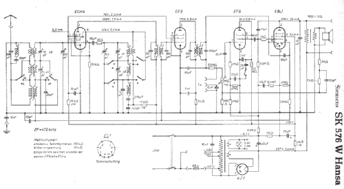 Hansa SK576W; Siemens & Halske, - (ID = 6787) Radio