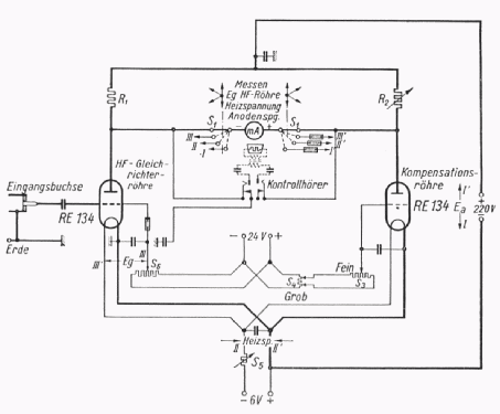 Hochfrequenz-Röhrenvoltmeter Rel.mse.37a / Rel.Sk. VII E 18/6; Siemens & Halske, - (ID = 2003470) Equipment