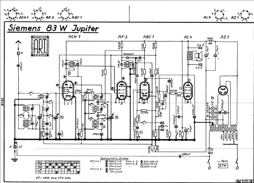 Jupiter 83W; Siemens & Halske, - (ID = 2018837) Radio