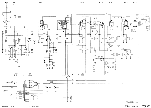 Kammermusik-Schatulle 76W; Siemens & Halske, - (ID = 2235662) Radio