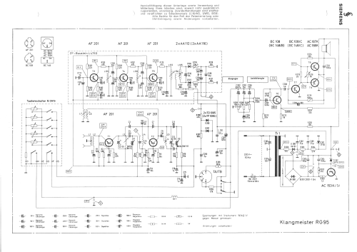 Klangmeister Electronic RG95; Siemens & Halske, - (ID = 1191705) Radio