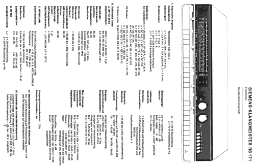 Klangmeister RS171 Electronic; Siemens & Halske, - (ID = 301607) Radio