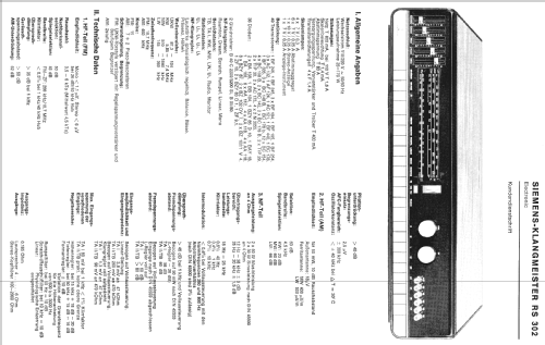 Klangmeister RS302 Electronic; Siemens & Halske, - (ID = 549055) Radio