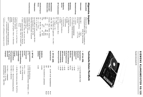 Klangmeister RS320; Siemens & Halske, - (ID = 548979) Radio