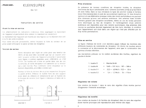 Kleinsuper RA101; Siemens & Halske, - (ID = 256701) Radio