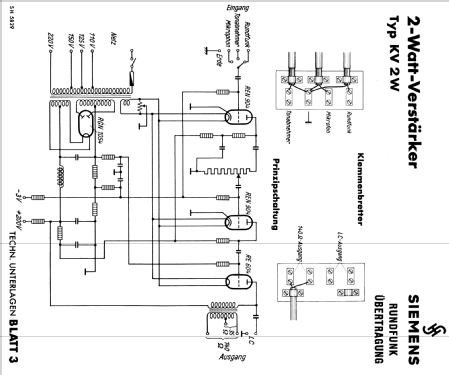 KV2W; Siemens & Halske, - (ID = 963493) Ampl/Mixer