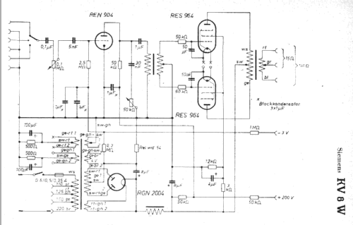 7,5-Watt-Verstärker KV8W; Siemens & Halske, - (ID = 6829) Ampl/Mixer