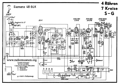 Länderband-Super 48GLK; Siemens & Halske, - (ID = 40964) Radio