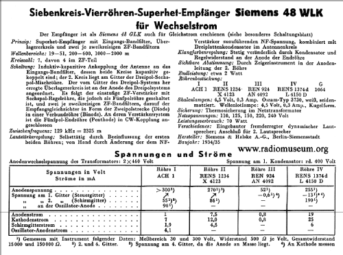 Länderband-Super 48WLK; Siemens & Halske, - (ID = 43883) Radio