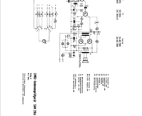 LMKU-Antennenprüfgerät SAM 316d; Siemens & Halske, - (ID = 1301380) Equipment