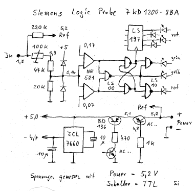 Logic Probe 7KD1200-8BA; Siemens & Halske, - (ID = 2613944) Ausrüstung