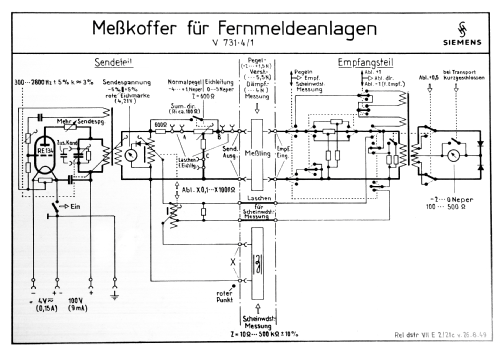 Meßkoffer für Fernmeldeanlagen Rel Sk VII E 2/21c; Siemens & Halske, - (ID = 2512846) Equipment