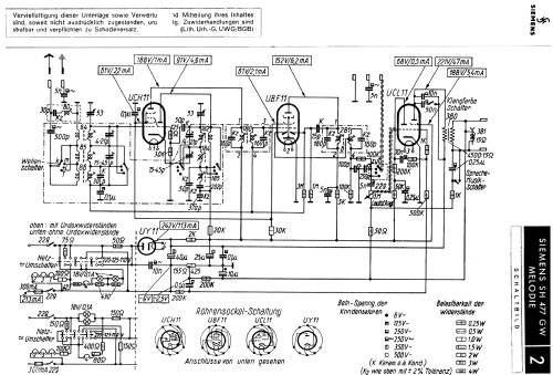 Melodie SH477GW; Siemens & Halske, - (ID = 1947068) Radio