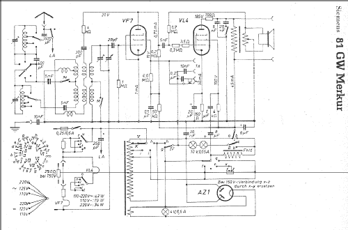 Merkur 81GW; Siemens & Halske, - (ID = 6695) Radio