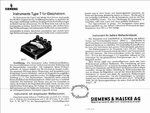 Messinstrument Type T; Siemens & Halske, - (ID = 832833) Equipment