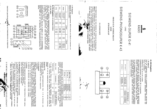Phonosuper K43; Siemens & Halske, - (ID = 27742) Radio