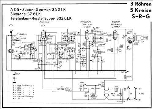 Reflex-Super 37GLK; Siemens & Halske, - (ID = 89281) Radio