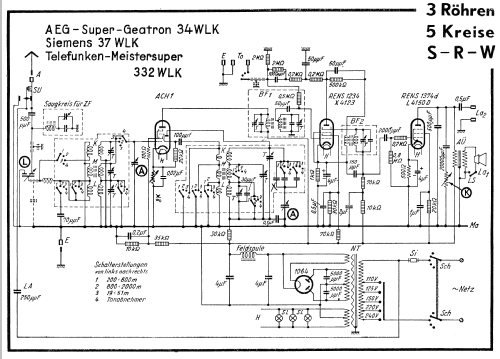 Reflex-Super 37WLK; Siemens & Halske, - (ID = 89930) Radio