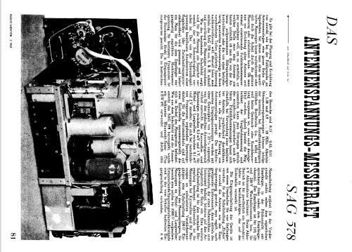 Antennenspannungs-Messgerät SAG578; Siemens & Halske, - (ID = 1592623) Equipment