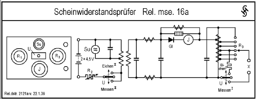 Scheinwiderstandsprüfer Rel.mse.16a; Siemens & Halske, - (ID = 487996) Equipment
