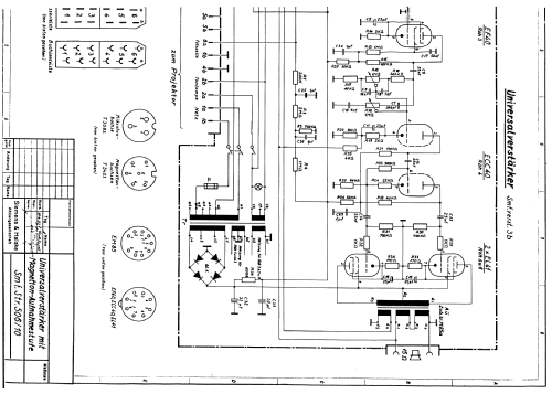 Schmalfilm Universalverstärker Smf.verst. 3b; Siemens & Halske, - (ID = 304630) Ampl/Mixer