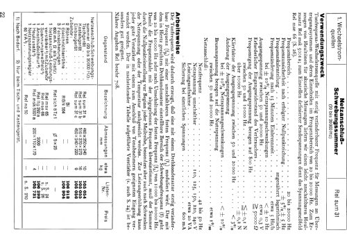 Schwebungssummer Rel. sum. 31 c, b, a; Siemens & Halske, - (ID = 518892) Equipment