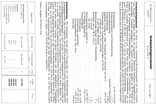 Schwebungssummer Rel. sum. 49a - Rel.Sk.VII D4/37; Siemens & Halske, - (ID = 114582) Equipment