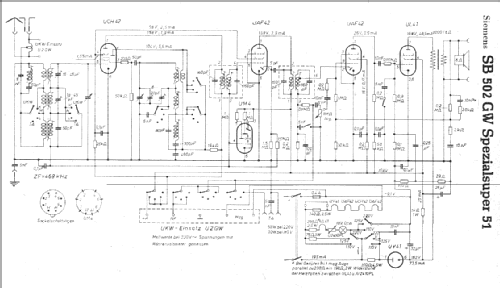 Spezialsuper 51 SB502GW; Siemens & Halske, - (ID = 6758) Radio