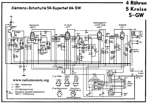 Schatulle 5/4 Superhet 64GW; Siemens & Halske, - (ID = 41993) Radio